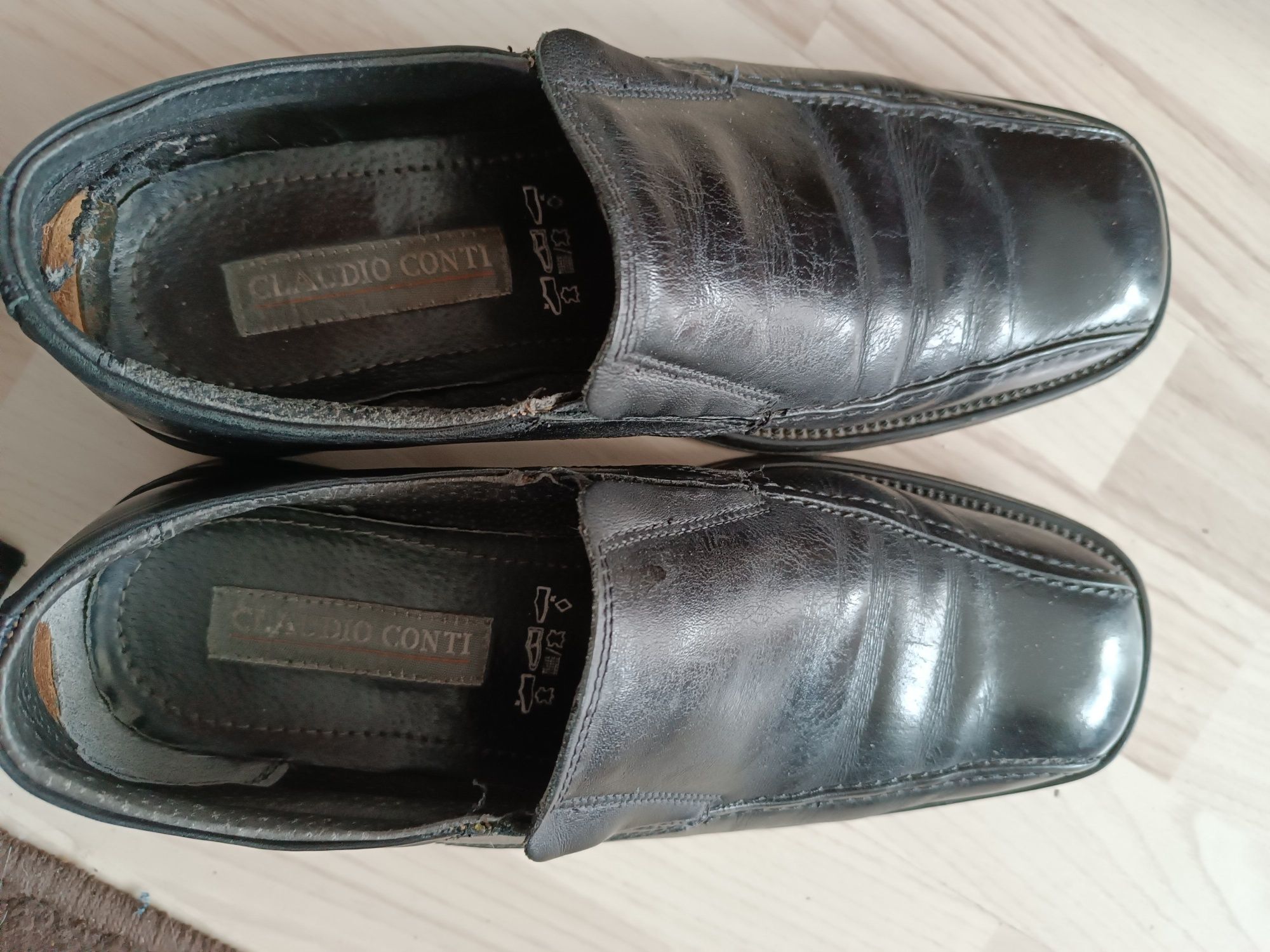 Skórzane buty męskie,mokasyny (28cm), Łódź