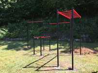 Zestaw Street Workout Drążek podciągania + poręcze pompek CROSSFIT