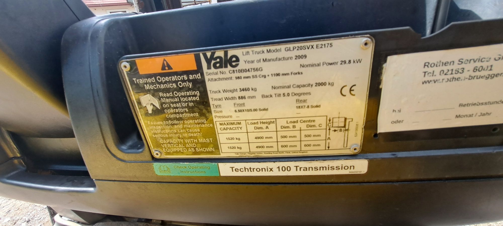 Wozek widlowy yale rok 09 wolny skok duplex transport