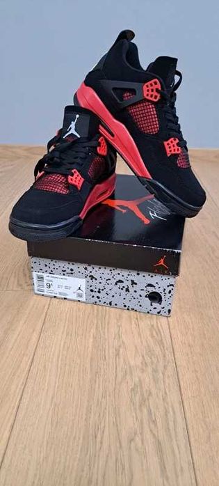 Buty meskie Mokasyny  Jordan_4_Retro_Red_Thunder_R.40