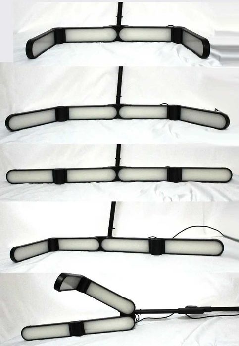 Безтіньова лампа на штативі з коліщатками F-800F, 36 Вт, Чорна