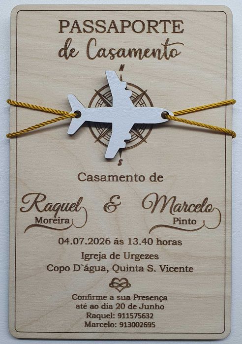 Convite de casamento personalizado (Sob orçamento)