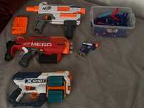 Pistolas Nerf e balas
