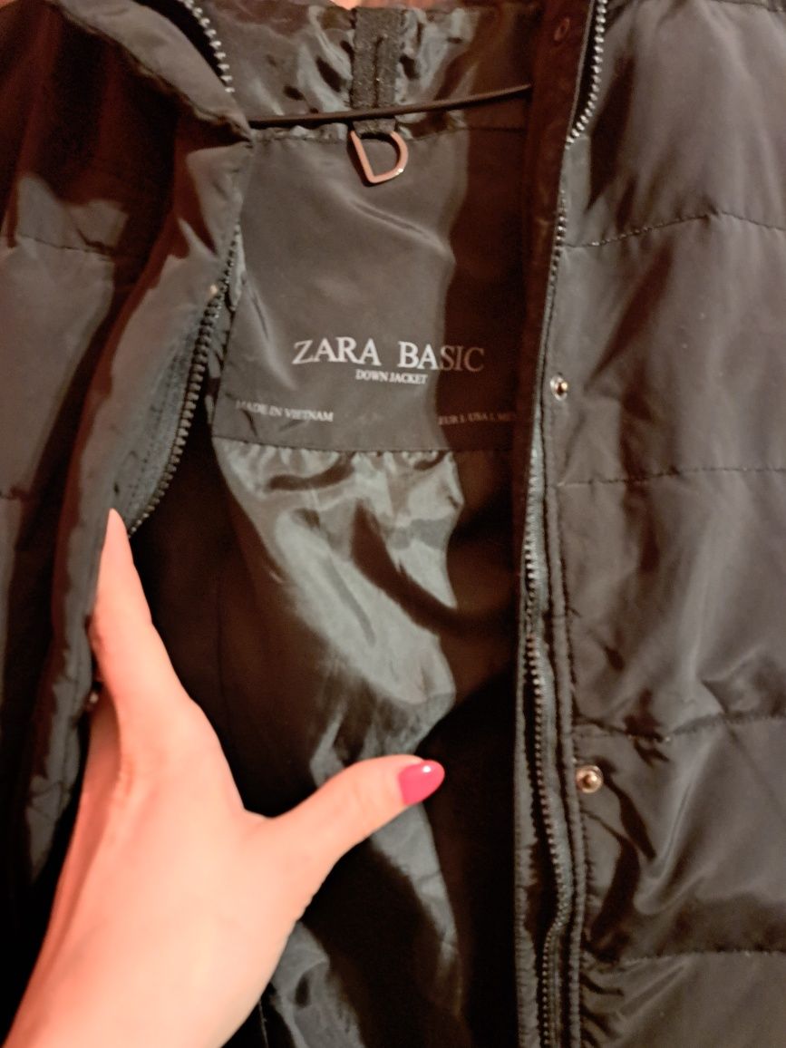 Zimowa kurtka damska Zara Basic rozmiar L
