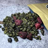 Чай зелений Малиновий оптом та вроздріб 100г