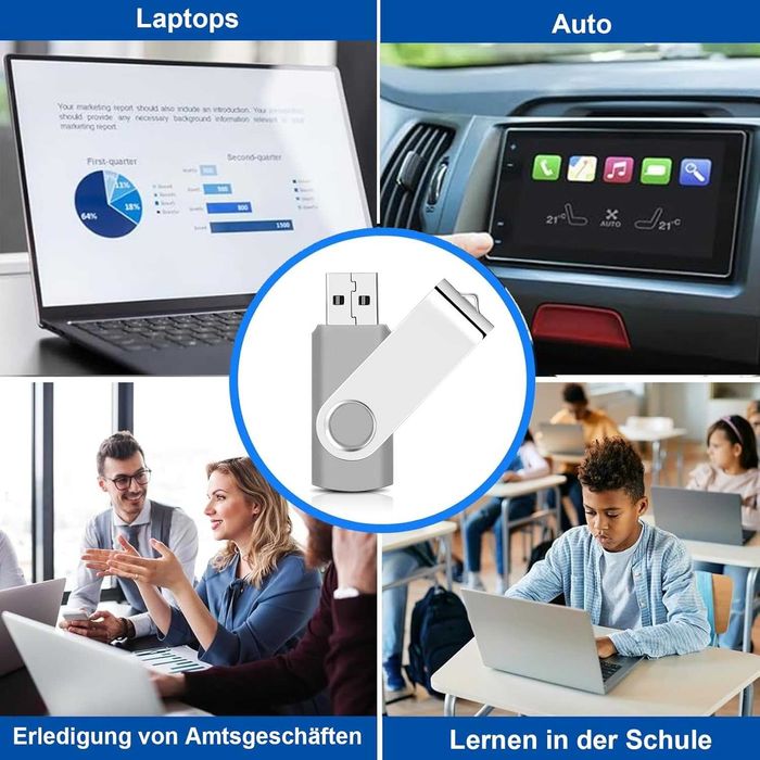 SRVR Pendrive 8GB USB 2.0 20 sztuk z wskaźnikiem LED i paskiem