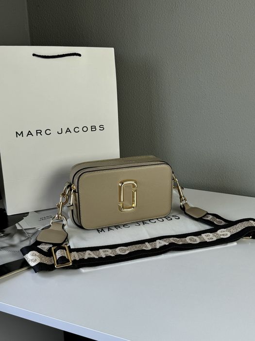 Жіноча сумка Marc Jacobs через плече женская сумка кроссбоди Люкс беж