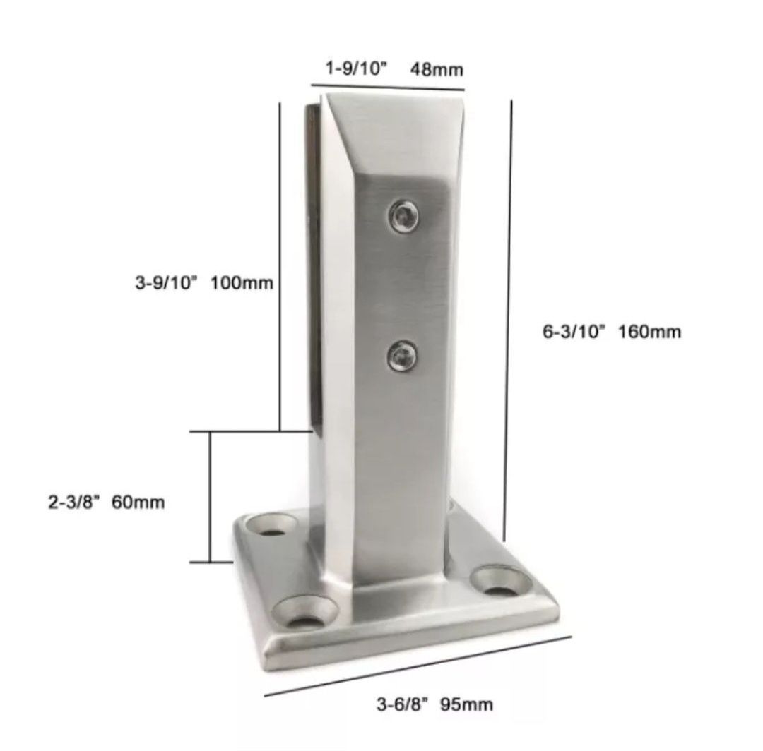 Guarda corpo em vidro laminado e inox * NOVO *