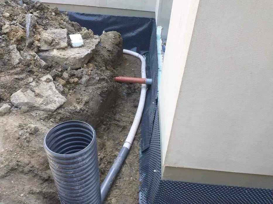 Kanalizacja zewnętrzna, docieplenia fundamentów, odwodnienia