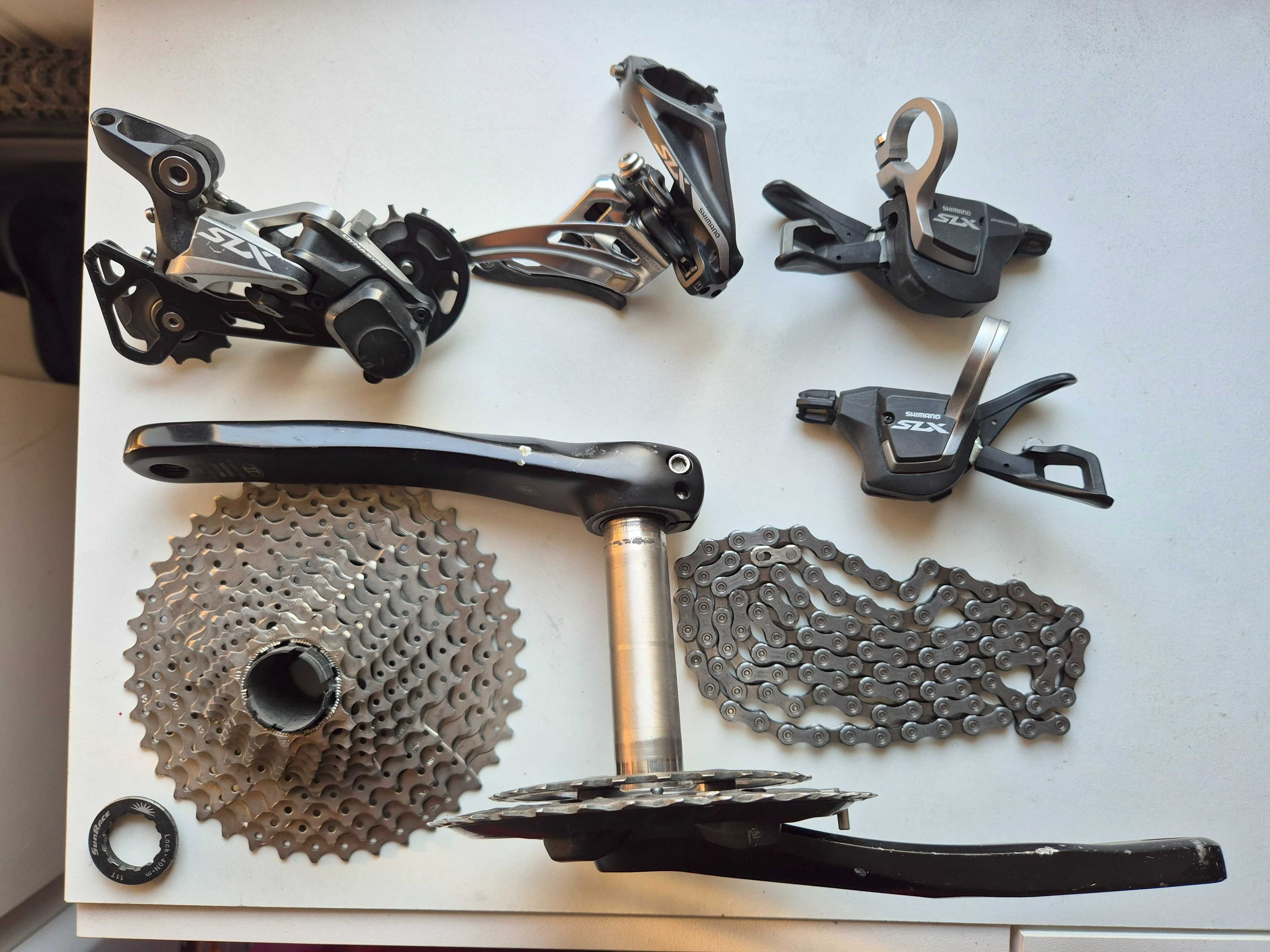 Transmissão btt shimano XT/ SLX 2/1 x 11v