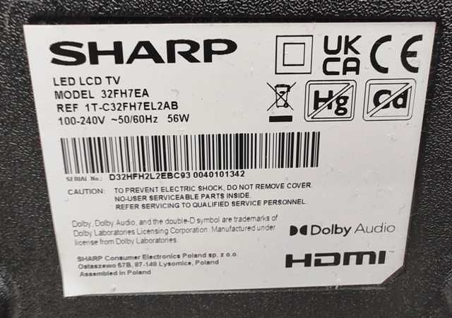 Telewizor TV SHARP 32FH7EA 32" LED SMART