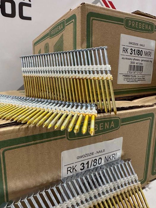 Стрічкові цвяхи 21° PREBENA RK 3.1/ 80 мм