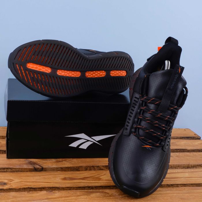 (1707) Чоловічі Кросівки Reebok Zig Kinetica чорні з помаранчевим