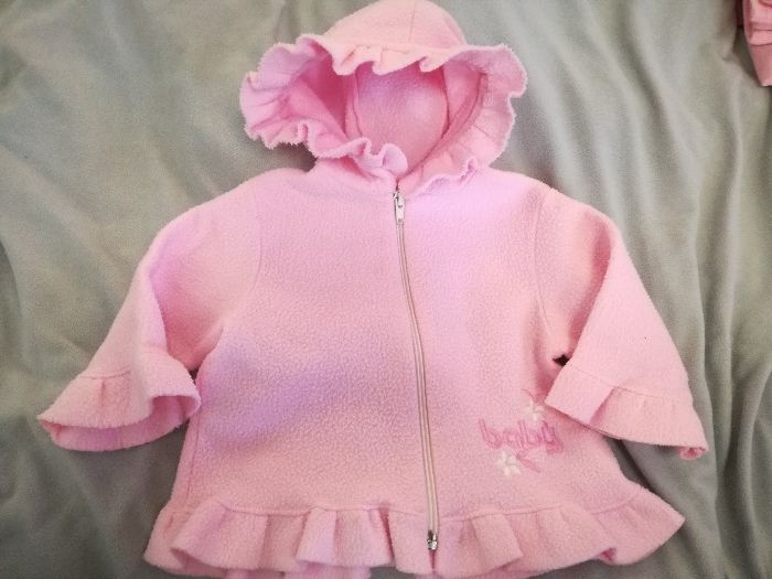 Różowa kurtka, bluza, polar w roz 74