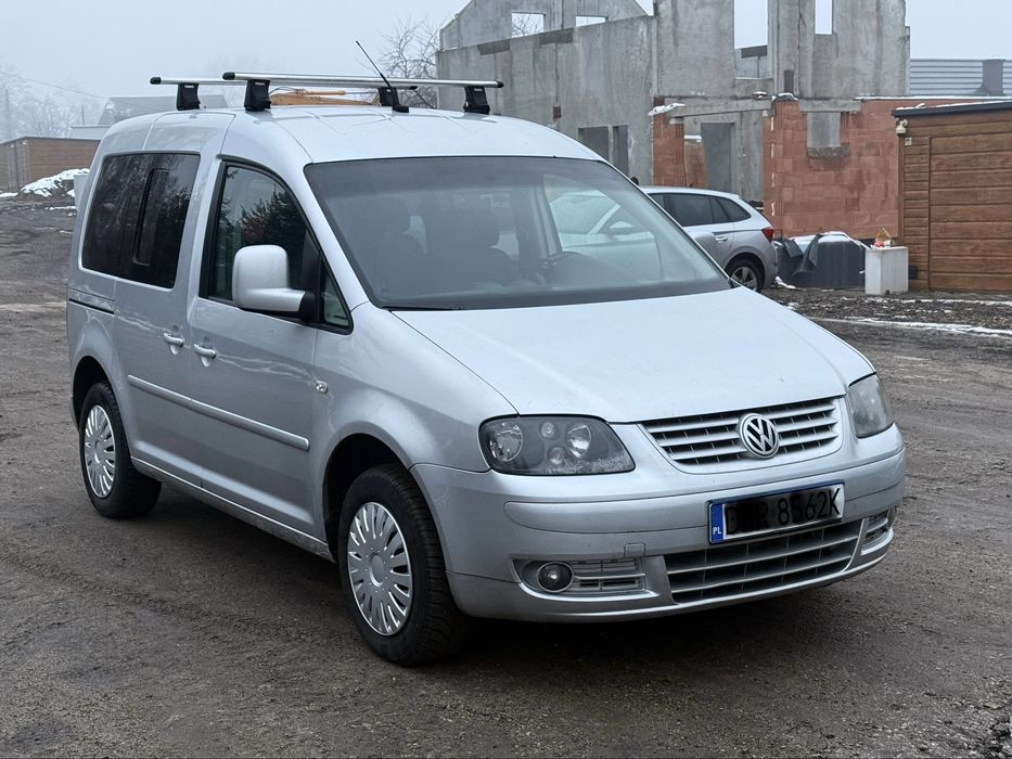 Vw caddy life 1.6 gaz lpg 2033 5 osob klima sprawny zdrowy zamiana