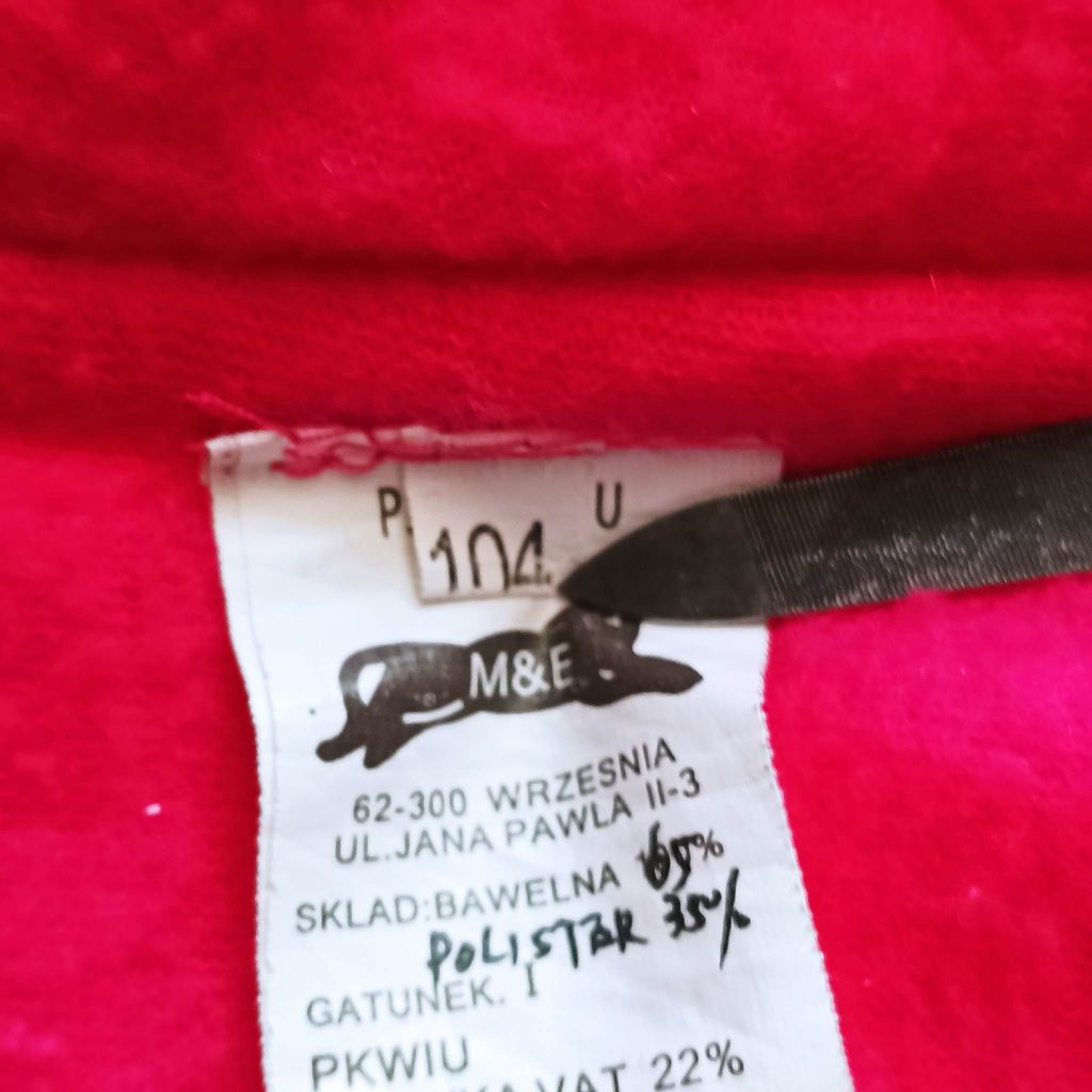 34K. Kurtka z kapturem dla dziewczynki rozmiar 104