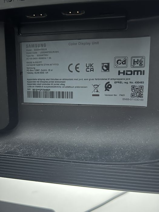 Monitor Samsung S32AM700UR 32” 4k