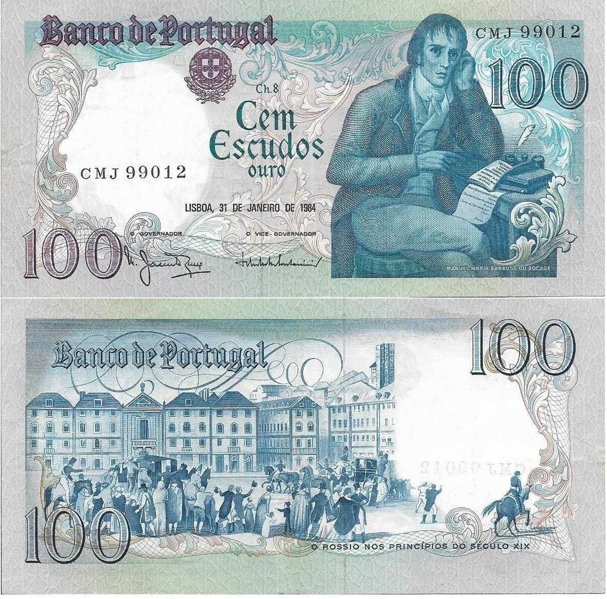 Portugal - - - 100$00 - Bocage - - - - - Notas