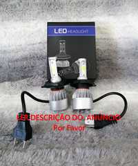 Kits LED H1 / H3 / H4 / H7 em led para carro ou mota