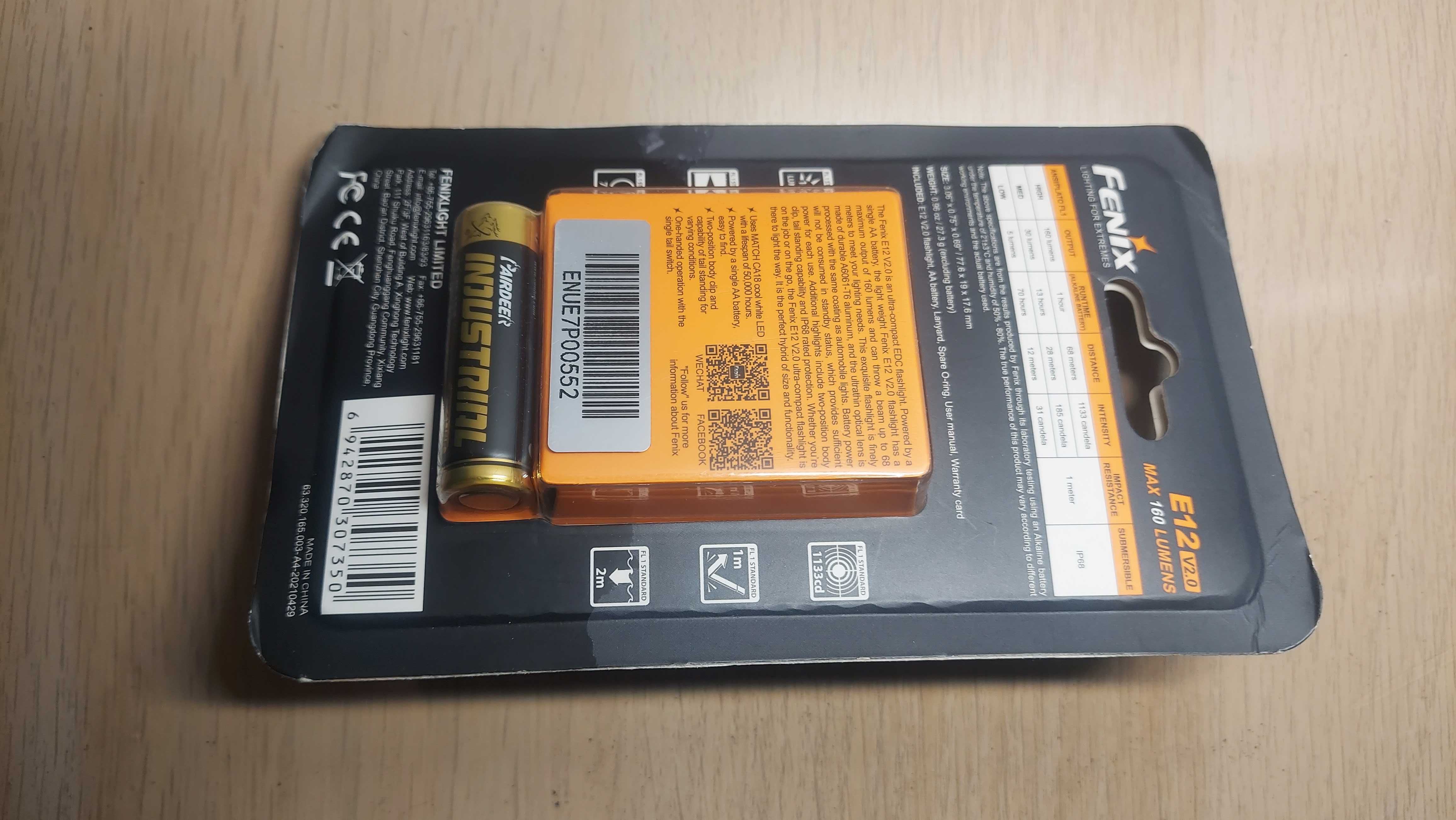 Latarka Fenix E12 V2.0