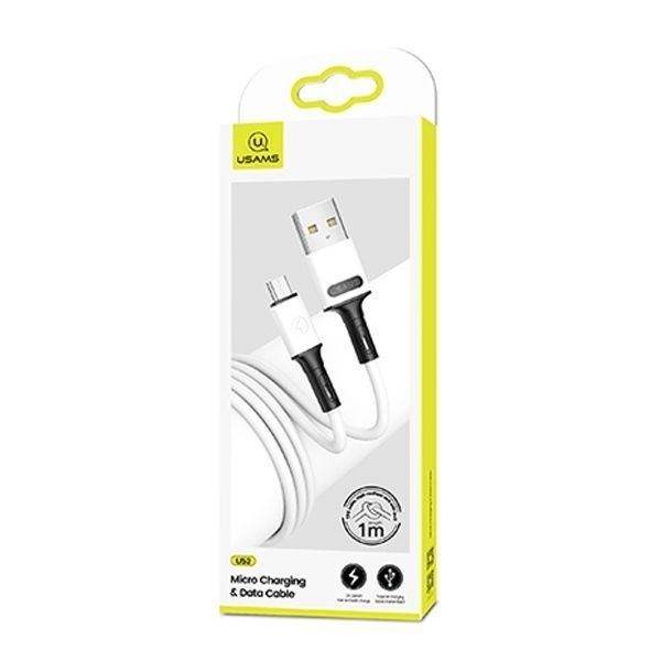 Kabel Usams U52 MicroUSB 2A Fast Charge 1M Biały - Us-Sj435