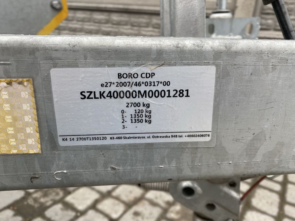Laweta Лафет причеп Boro Боро