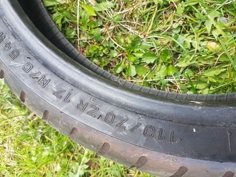 opona metzeler mez3 front steel radial 110/70-17 jak nowa