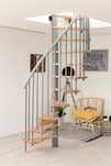 Schody spiralne, kacze METALLICA SMART 130 x 78 / BUK