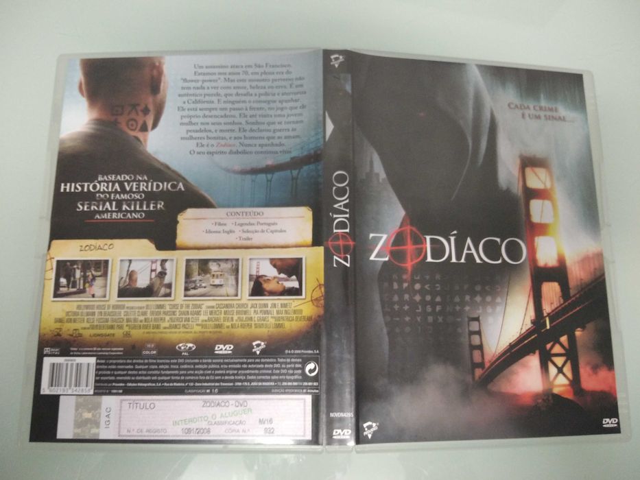 dvd zodiaco  ( original )