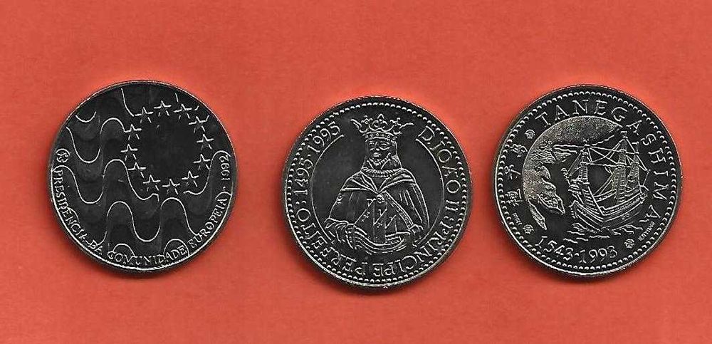 Lote 3 Moedas Comemorativas Descobrimentos.