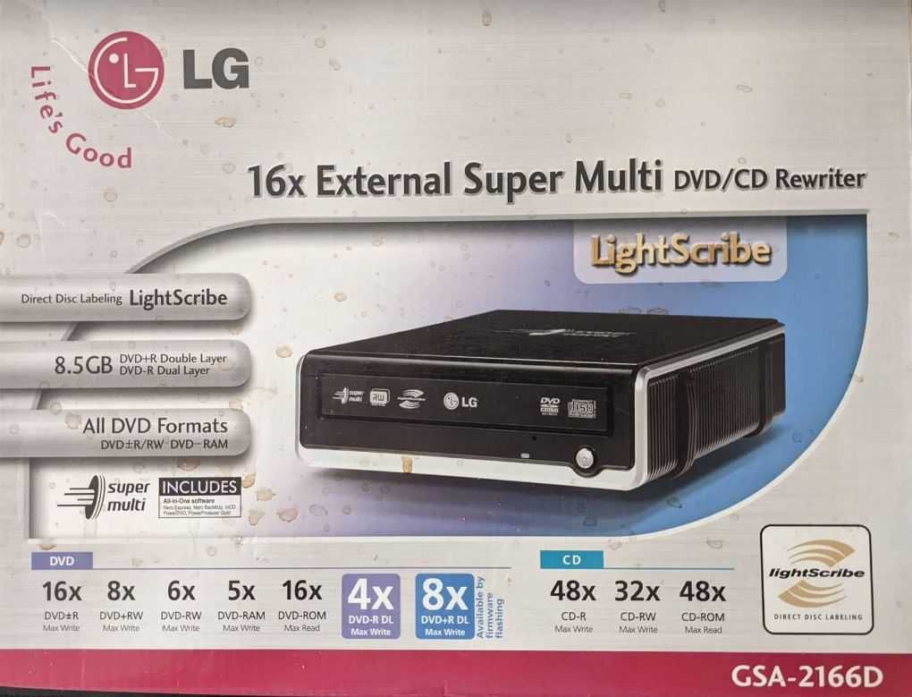 Gravador DVD/Cds Portátil LG GSA-2166D