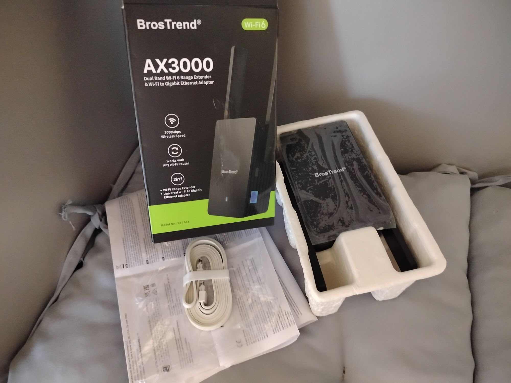 Усилитель сигнала Wi-Fi/Точка доступа Bros Trend AX3000