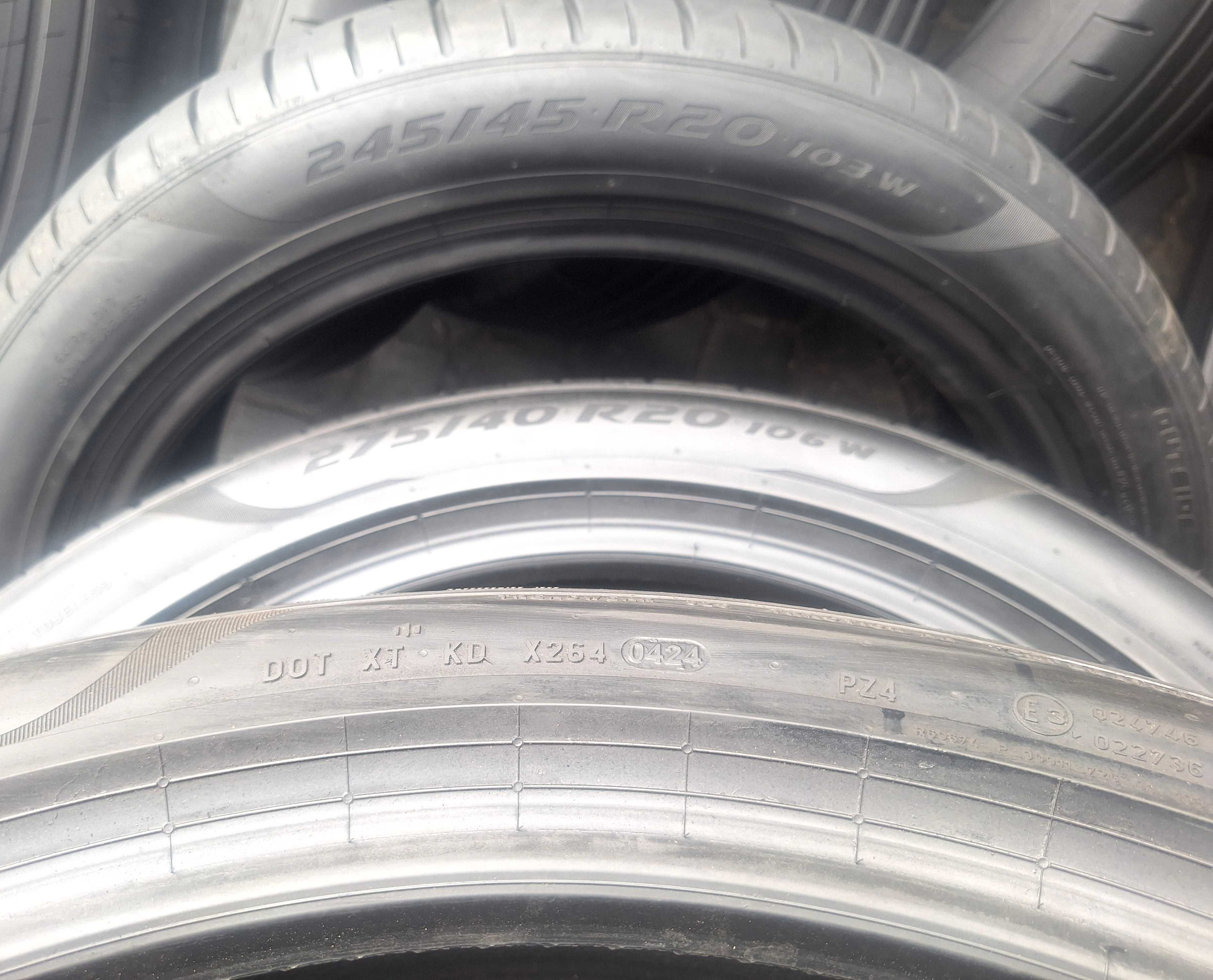 Opony 245/45 R 20 i 275/40 R 20 Pirelli P Zero Jak Nowe