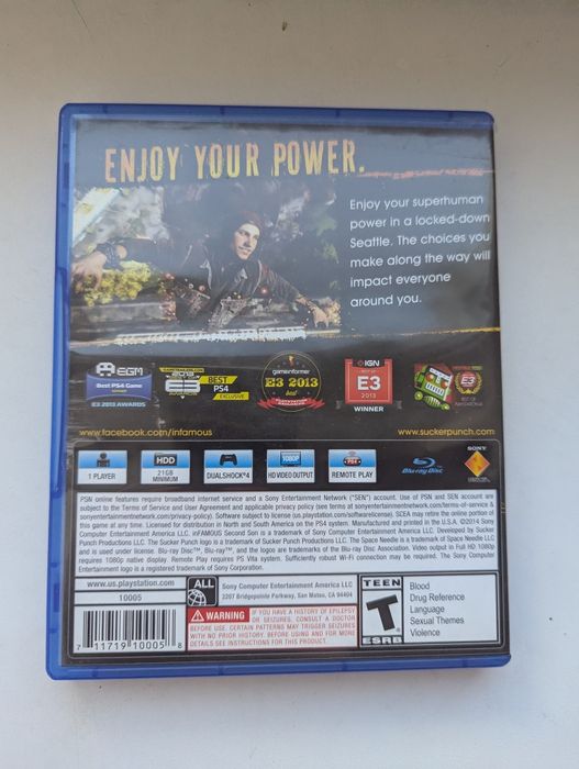 Infamous Second Son ігри игры диски на PS4 PS5