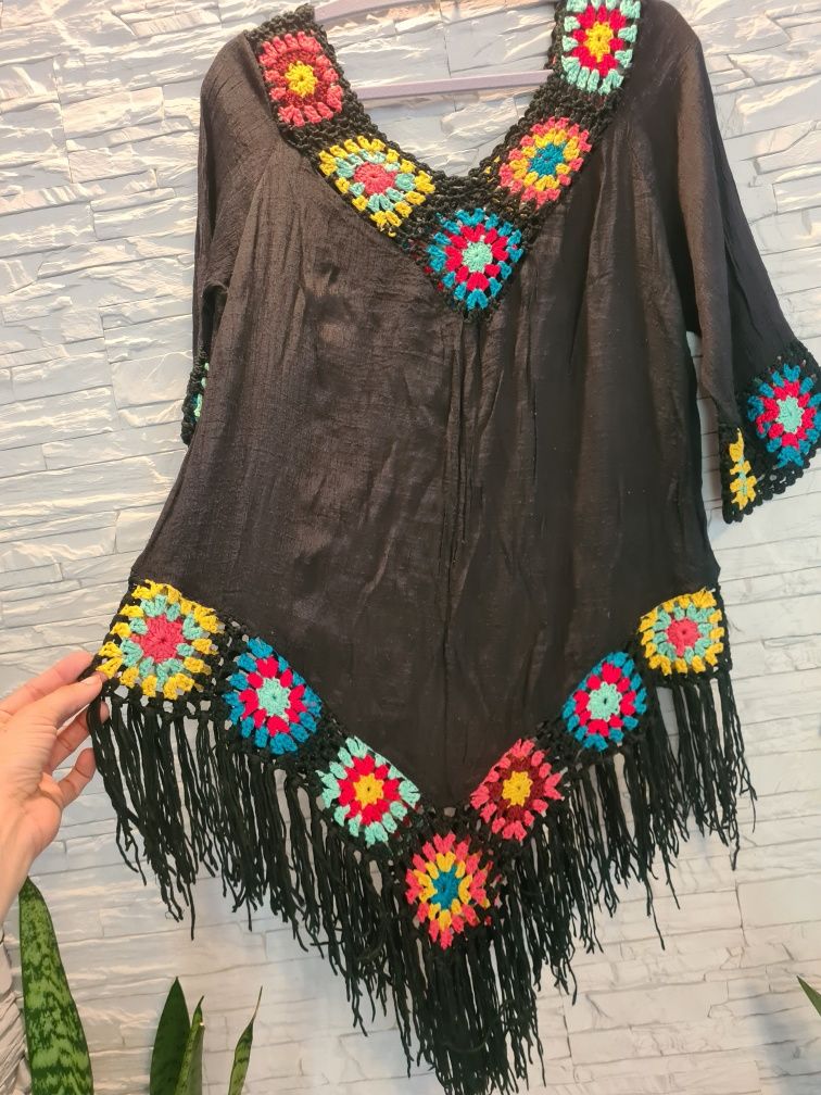 Sukienka tunika plażowa pareo boho