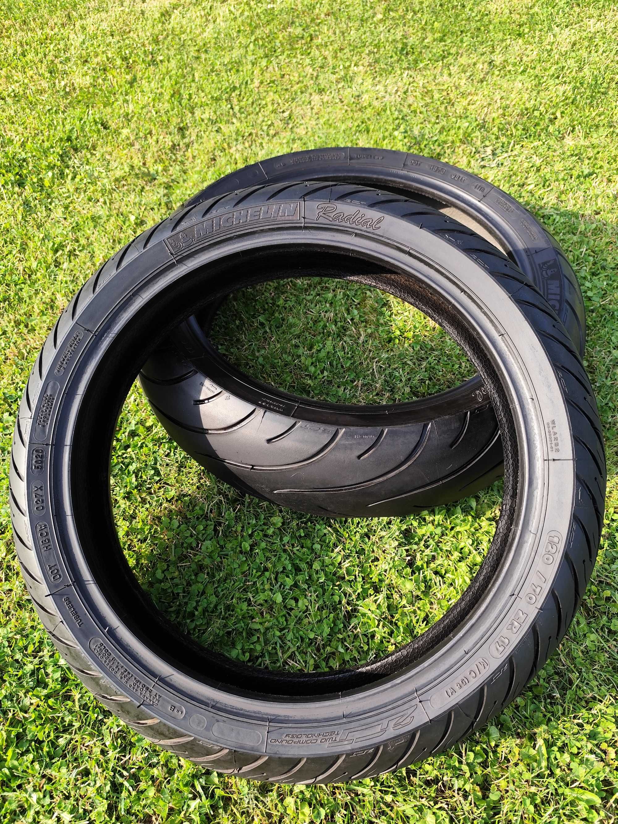 Opony Michelin 180/55/17 i 120/70/17 komplet 2020r motocykl