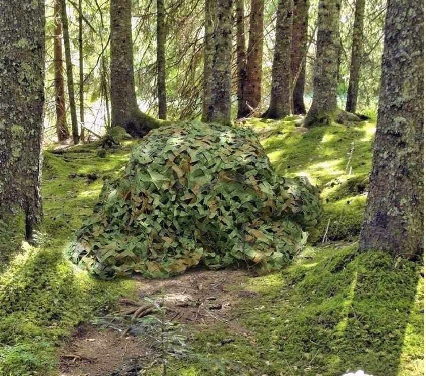 Nowa SIATKA MASKUJĄCA LEŚNA 4x5m | Kamuflaż WOJSKOWY Ochronna Ogrodowa