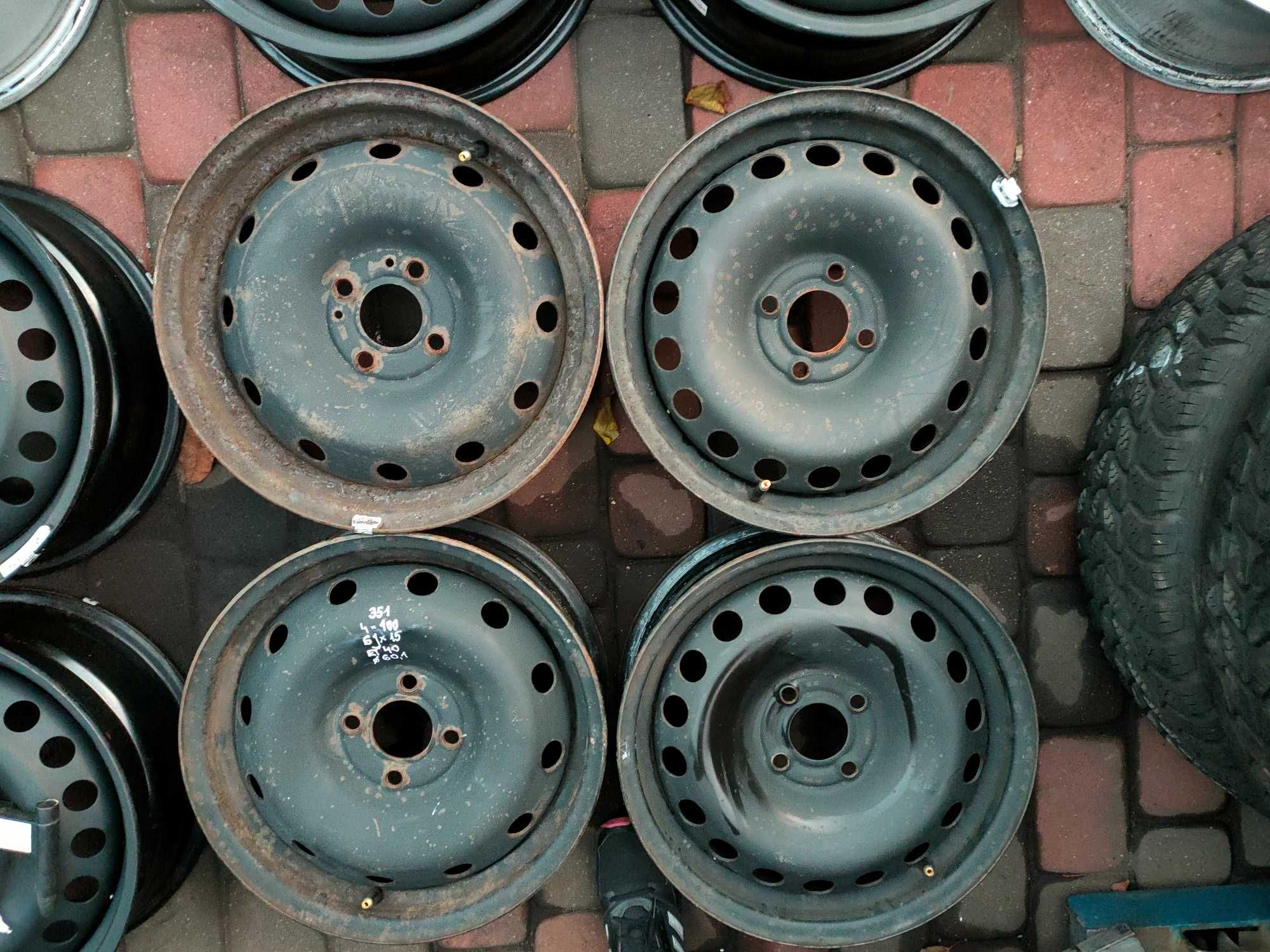 Felgi stalowe 4x100 6J15 ET40 fi60,1 Dacia Lodgy czujniki-brak jednego