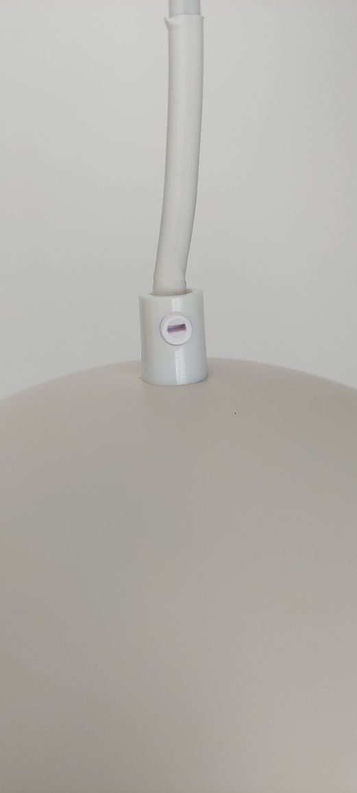 Komplet dwóch nowych lamp wiszących kule kremowe grzybek boho loft hit