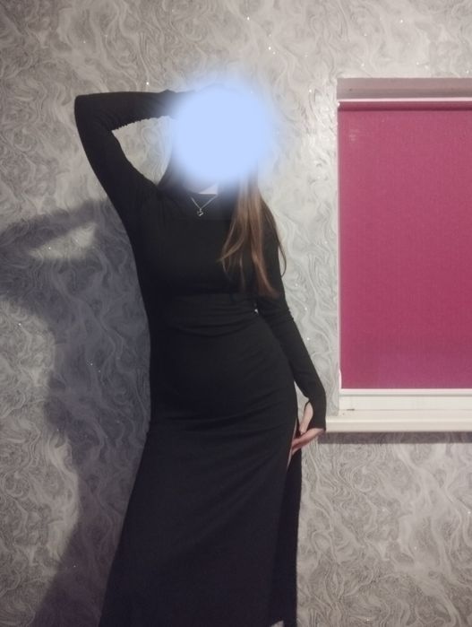 женское чёрное платье