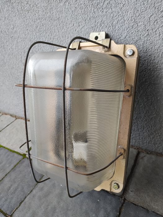 Lampa przemysłowa polam Wilkasy loft prl.