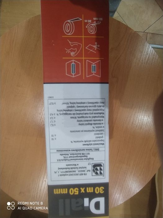 Taśma narożna firmy Dialll 30 m do łączeń płyt karton gipsowych, Azja