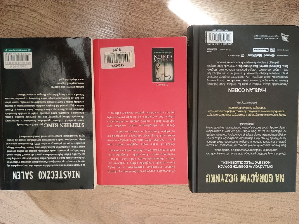 Coben King Tylko jedno spojrzenie Na gorącym uczynku Miasteczko Salem