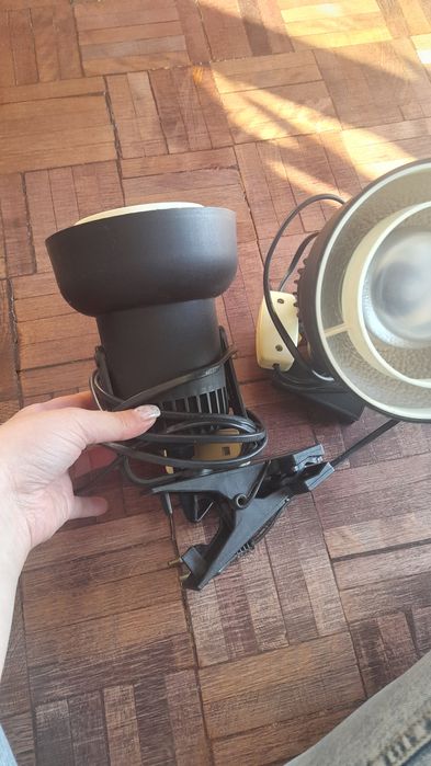 Zestaw dwóch retro reflektorów Polam Piła