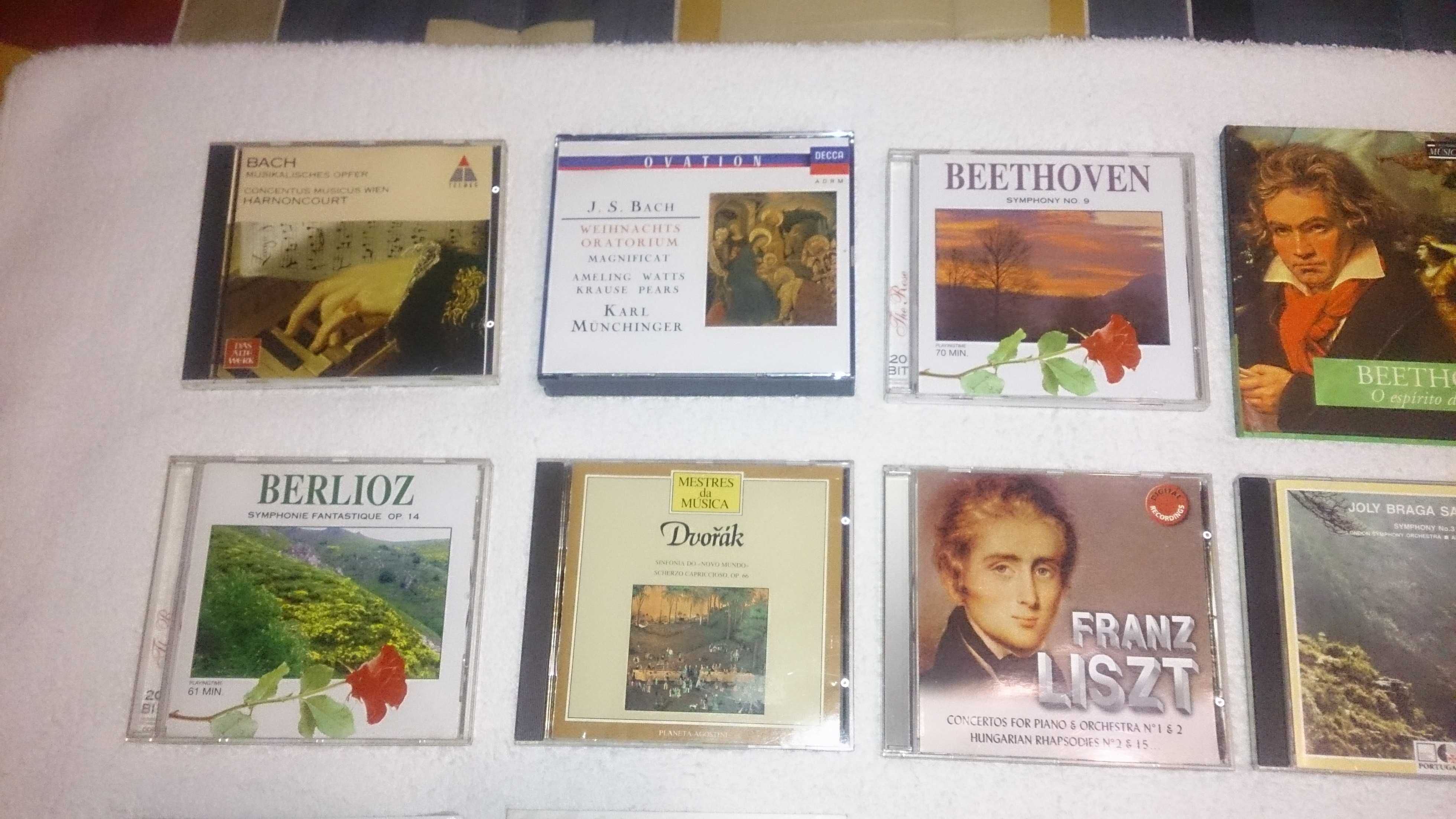 música clássica (bach, beethoven, berlioz, mozart, schumann…) cds