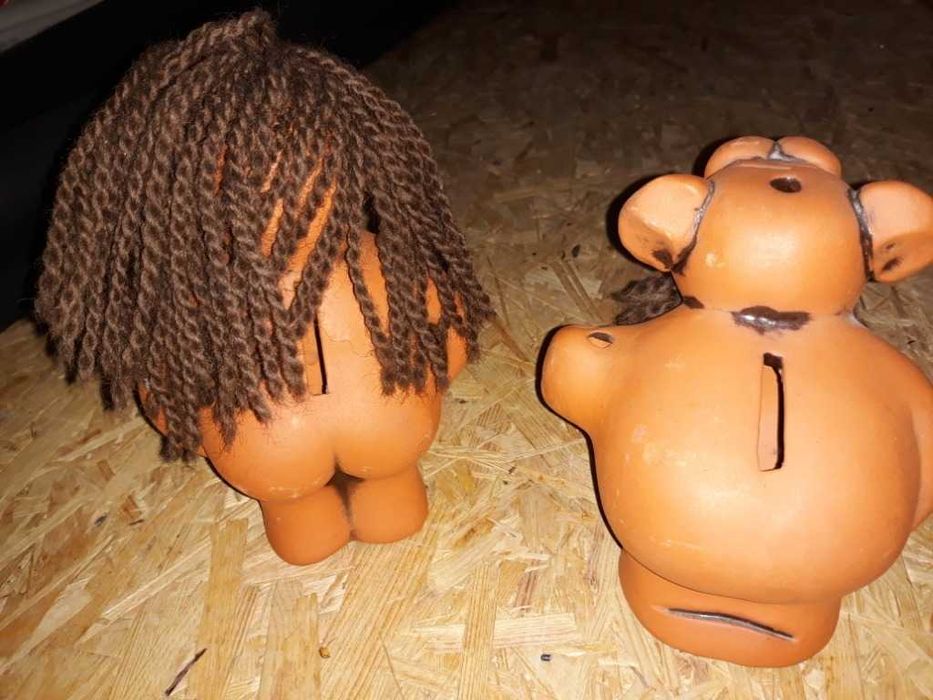 Gliniane figurki - skarbonki