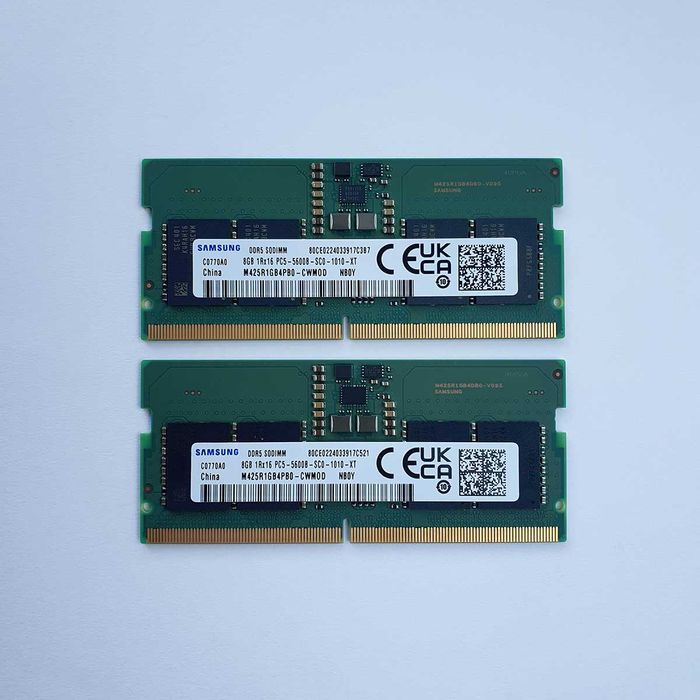 Оперативна память до ноутбука, Samsung SoDimm DDR5-5600MHz. 16Gb 2x8