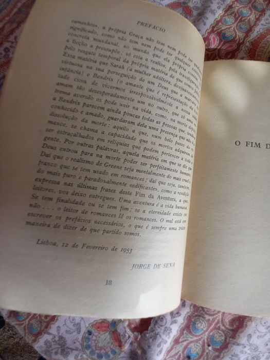 Romance de Graham Green tradução e Prefácio de Jorge de Sena