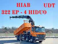 Mercedes-Benz Actros 3241 * HIAB 322 EP - 4 HIDUO + PILOT / 8x4