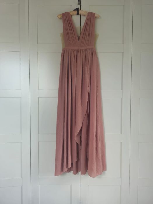 Sukienka LOU Luna pudrowy roz 38